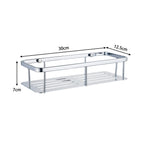 Stainless Steel Bathroom Storage Shelf Wall Mounted Shower Organizers Rack Corner Shampoo Holder Bath Hardwares Accessories