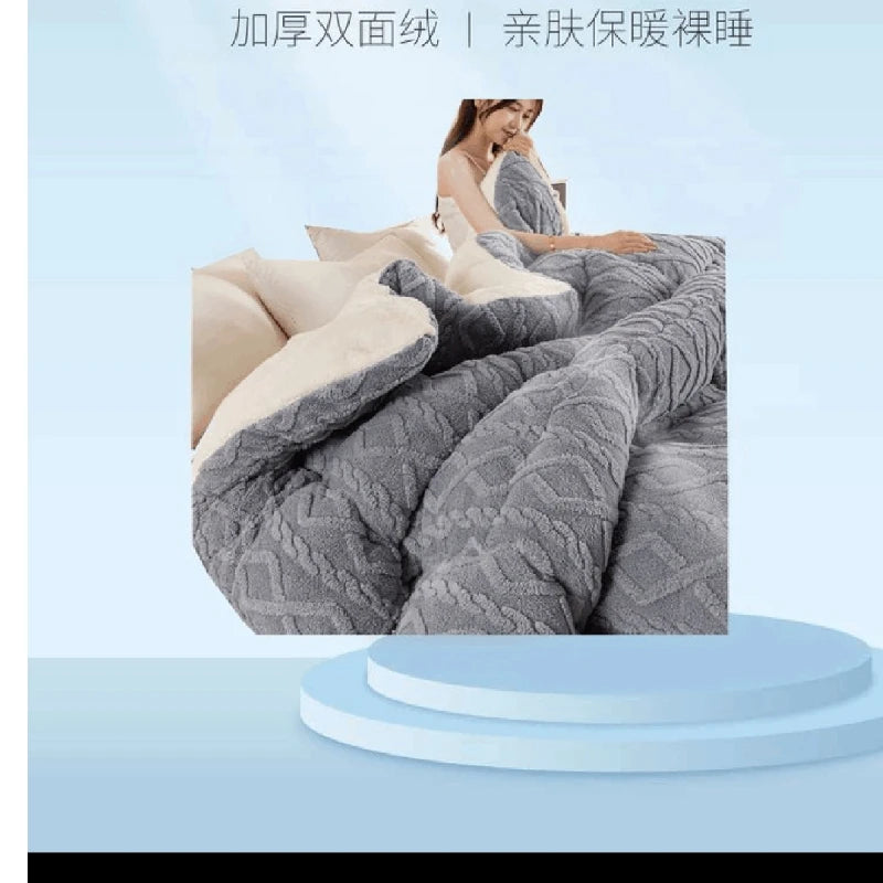 Sherpa Weighted Blanket Soft Warm And Thickened Calm Blanket For Sofa Car Blanket Office Lunch Shawl Air Condition Blanket Gift