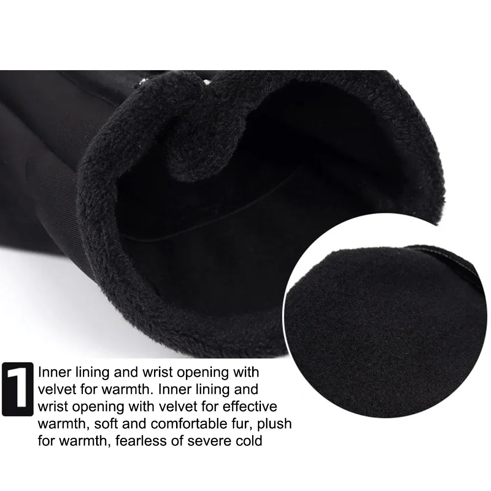 USB Touch Screen Gloves Heated Motorcycle Gloves  Cycling Running Ski  Winter Gloves Hiking Walking Anti-Slip Glove