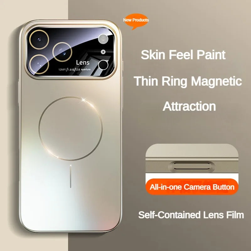 MagSafe iPhone 17 Case – Large Window Design, Wireless Charging, Slim Skin Feel PC Protective Cover for iPhone 17 Series