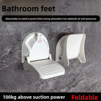 Bathroom suction cup foot pedal new product, bathroom bath foot pedal, home bathroom footstool board, tripod suction cup