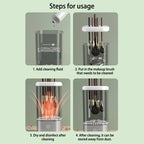 Rechargeable Electric Makeup Brush Cleaner – Automatic Cleaning, Quick Drying & UV Disinfection Tool