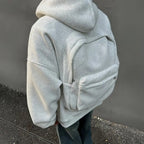 Women’s Loose Autumn & Winter Hoodie 2025 – American Style Trendy Backpack Casual Cotton Pullover