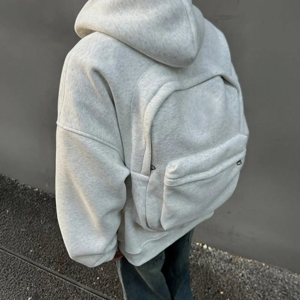 Women’s Loose Autumn & Winter Hoodie 2025 – American Style Trendy Backpack Casual Cotton Pullover