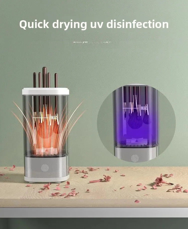 Automatic Electric Makeup Brush Cleaner Quick Dry Cross-Border Beauty Tool Home Use Cosmetic Brush Drying Machine