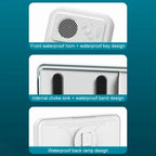 Waterproof Shower Phone Holder with Bluetooth Speaker – 360° Rotation Anti-Fog Wall Mount for 4–6.9” Phones 2025