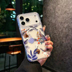 Watercolor Transparent Flower Case for iPhone 17 Series | Magnetic Colorful Daisy Design Protective Cover