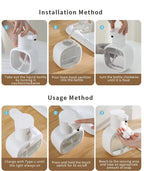 New Wall Mounted Automatic Soap Dispenser Foam Smart Hand Washing Machine 500ml Liquid Rechargeable Bathroom Induction Sensor.