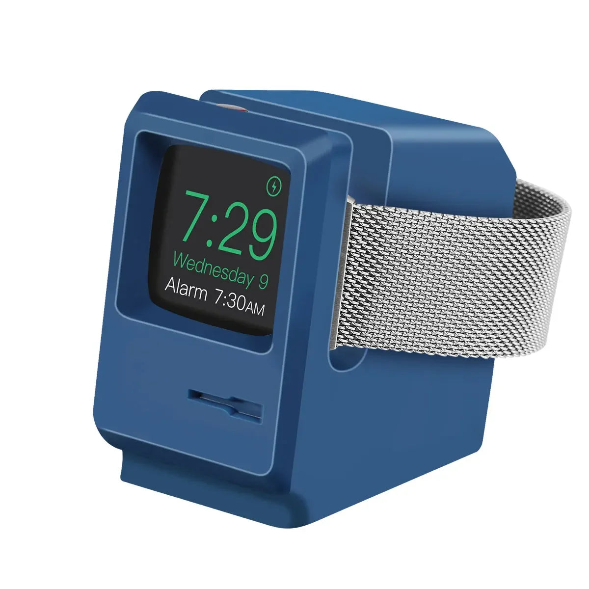 Simple Stand For Apple Watch 8-1 Charging Stand Retro Apple Watch Silicone Wireless Charging Simple Stand Home Bedside Base