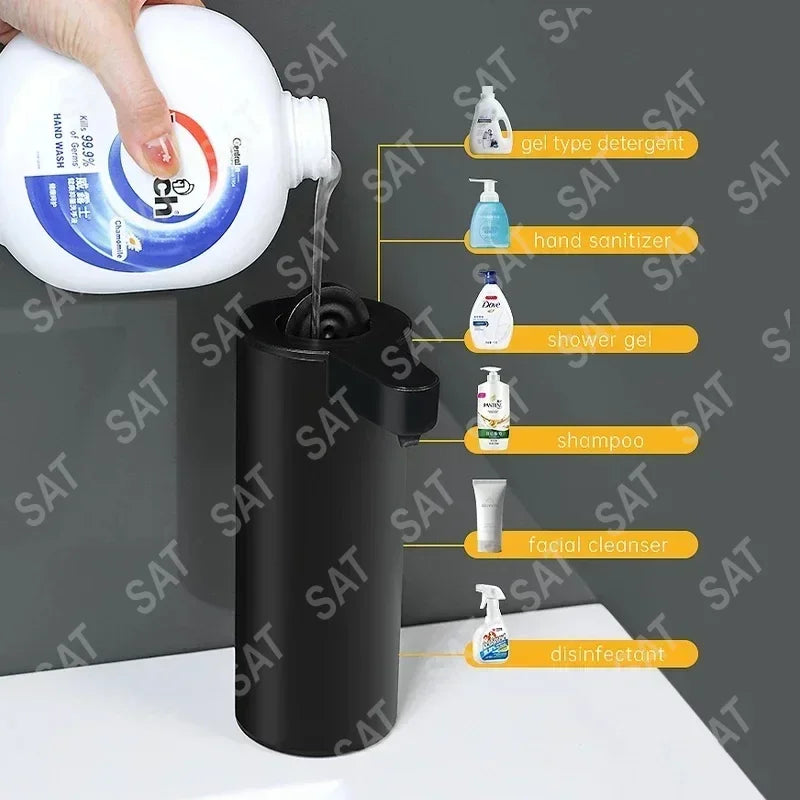 %a For New Sensor Non-contact Liquid Soap Dispenser for Kitchen Automatic Washing Hand Machine Washer Shampoo Detergent Dispen
