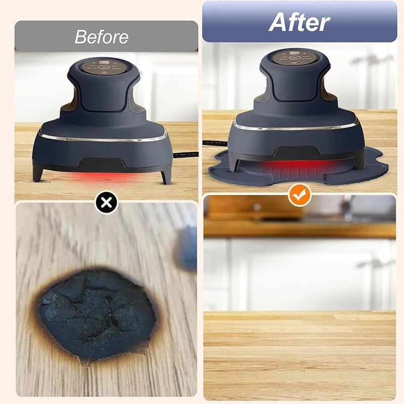 Air Fryer Trivets Silicone For Ninja Crispi, Hot Pads Potholders For Ninja Crispi Airfryer Accessories, Portable Glass Air Fryer