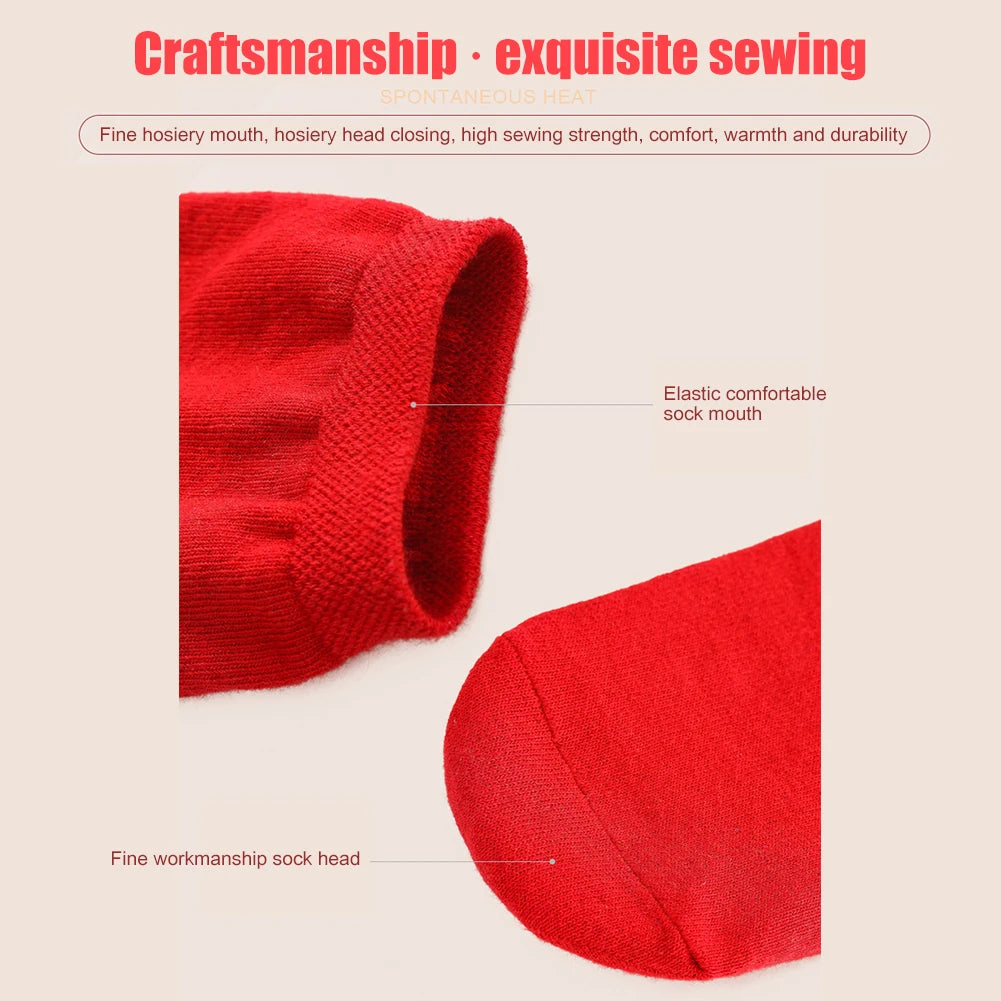 1 Pair Self-Heating Shaping Socks Pain Relief Thermal Circulation Sock Tourmaline Cold-Resistant for Men Women Outdoor