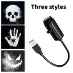 Halloween USB Projector Light – Ghost & Skull LED Lamp for Spooky Room, Wall, Ceiling & Window Decor 2025