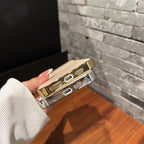 Luxury Large Window For Magsafe Case For iPhone 17 16 15 14 Pro Max Plating Magnectic Wireless Charging Glass Lens Protect Cover