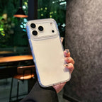Transparent Glitter Protective Case for iPhone 17 | Sparkly Shockproof Cover in Black & Purple