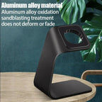 Portable Aluminum Alloy Desktop Watch Charging Stand Anti-slip Charging Dock For Apple Watch 9/8/7/6/5/4/3/2/1 Generation