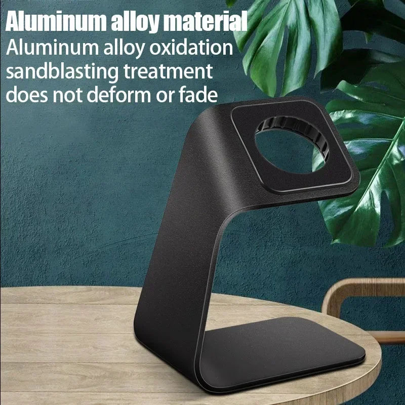 Portable Aluminum Alloy Desktop Watch Charging Stand Anti-slip Charging Dock For Apple Watch 9/8/7/6/5/4/3/2/1 Generation