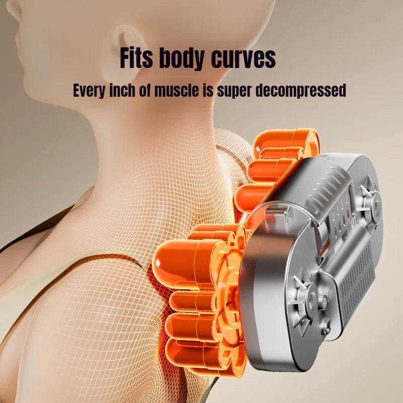 Neck Massage Pillow Shoulder Neck Massager Full Body Warming Kneading Home Car Waist Cushion Gift