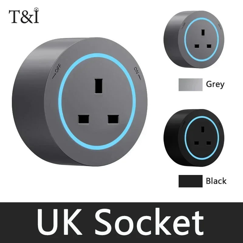 Wall Power Rail Socket – Kitchen Aluminum Expansion Socket 40cm / 50cm | Built-in Countertop Power Strip with Multiple Slots