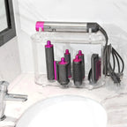 Holder Compatible with Dyson Airwrap Styler Accessories Acrylic 6 Holes Countertop Organizer Stand Desktop for Bathroom