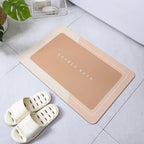 Diatomite Stone Bath Mat Diatomaceous Earth Bath Mat Rug Super Absorbent Non Slip 3.5MM Thickness Bathroom Mat Floor Bathtub Rug