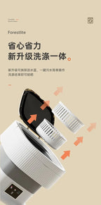new Folding mini washing machine baby portable small elution integrated dormitory underwear special sock washing artifact 220V