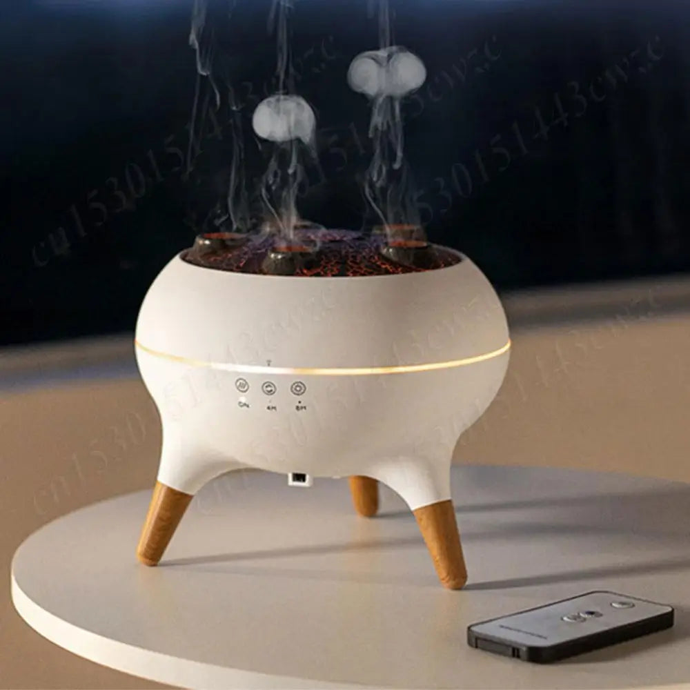 Dynamic Jellyfish Air Humidifier Aromatherapy Essential Oil Diffuser Remote Control Aroma Diffuser Cool Mist Humidifier for Home