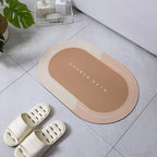 Diatomite Stone Bath Mat Diatomaceous Earth Bath Mat Rug Super Absorbent Non Slip 3.5MM Thickness Bathroom Mat Floor Bathtub Rug