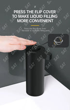 %a For New Sensor Non-contact Liquid Soap Dispenser for Kitchen Automatic Washing Hand Machine Washer Shampoo Detergent Dispen