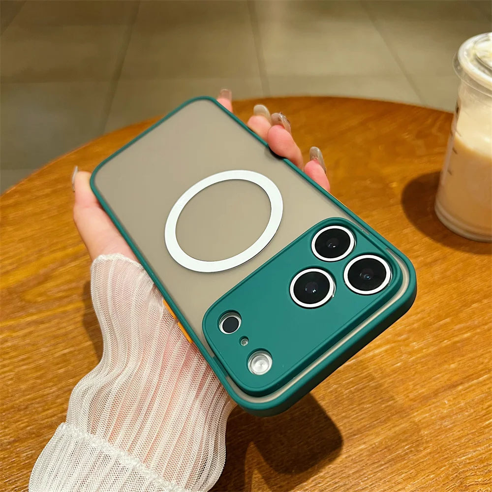 Sleek Silicone Mag Safe Case for iPhone 17 Series | Soft Shockproof Wireless Charging Compatible Cover