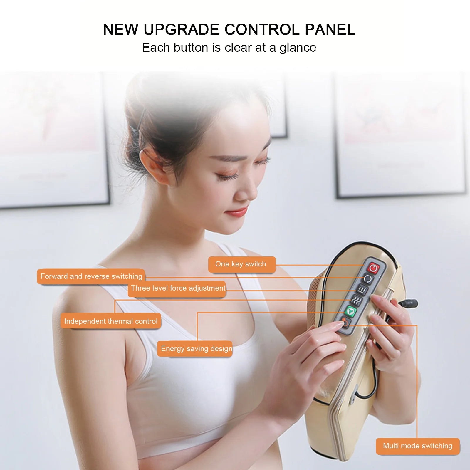 Multifunctional Neck Pillow Massager Adjustable Hot Compress Neck Shoulder Kneading Massage Tool Home Lumbar Spine Relaxation