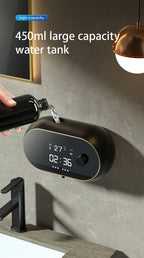 450ML Touchless Wall-Mounted Intelligent Induction Automatic Senor Soap Dispenser Electric Rechargeable Sanitizer Wash Machine