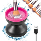USB Plug Portable Electric Makeup Brush Cleaner Folding Powder Puff Cleaning Tool Makeup Brushes Automatic Washing Stand Device