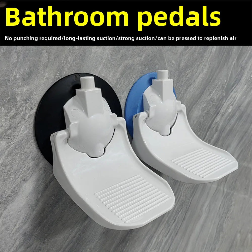 Bathroom suction cup foot pedal new product, bathroom bath foot pedal, home bathroom footstool board, tripod suction cup