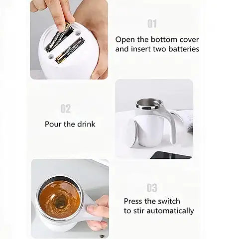 Automatic Coffee Mixing Cup Electric Protein Powder Mixing Cup Automatic Self Stirring Magnetic Mug Thermal Cup Stirring Coffee