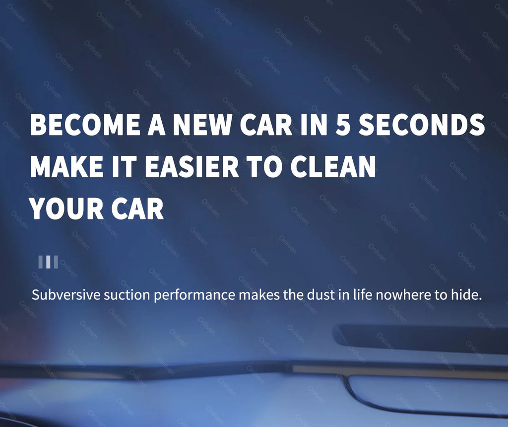 98000PA Wireless Car Vacuum Cleaner – Ultra-Powerful Mini Handheld with USB Charging & Wet/Dry Cleaning