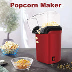 Mini Electric Popcorn Machine – 1200W Automatic Hot Air Popper for Home & Kitchen Movie Nights 2025