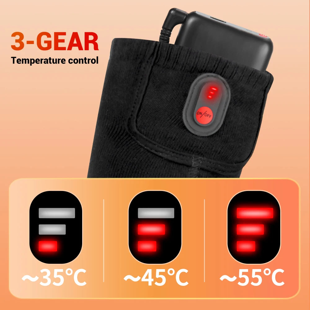 Winter Heated Socks 5000mAh Thermal Socks Women Men Heating Foot Warmer Electric Heating Socks Hiking Ski Warm Outdoor Sports