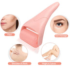 1PC Ice roller Massager, facial roller massage stick, ice compress care, cold compress roller, plastic handle facial massager -