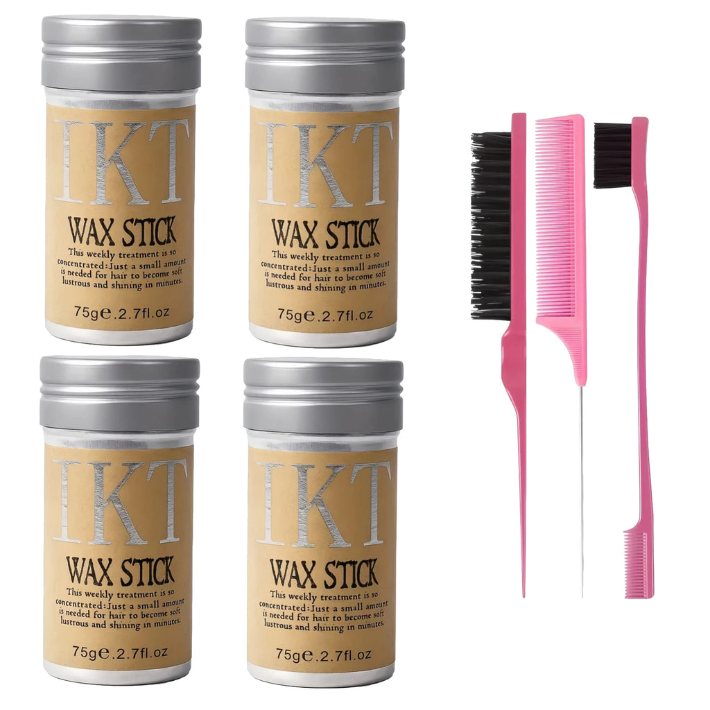 2/5PCS Hair Wax Stick for Kids & Women – Slick Back Styling Pomade