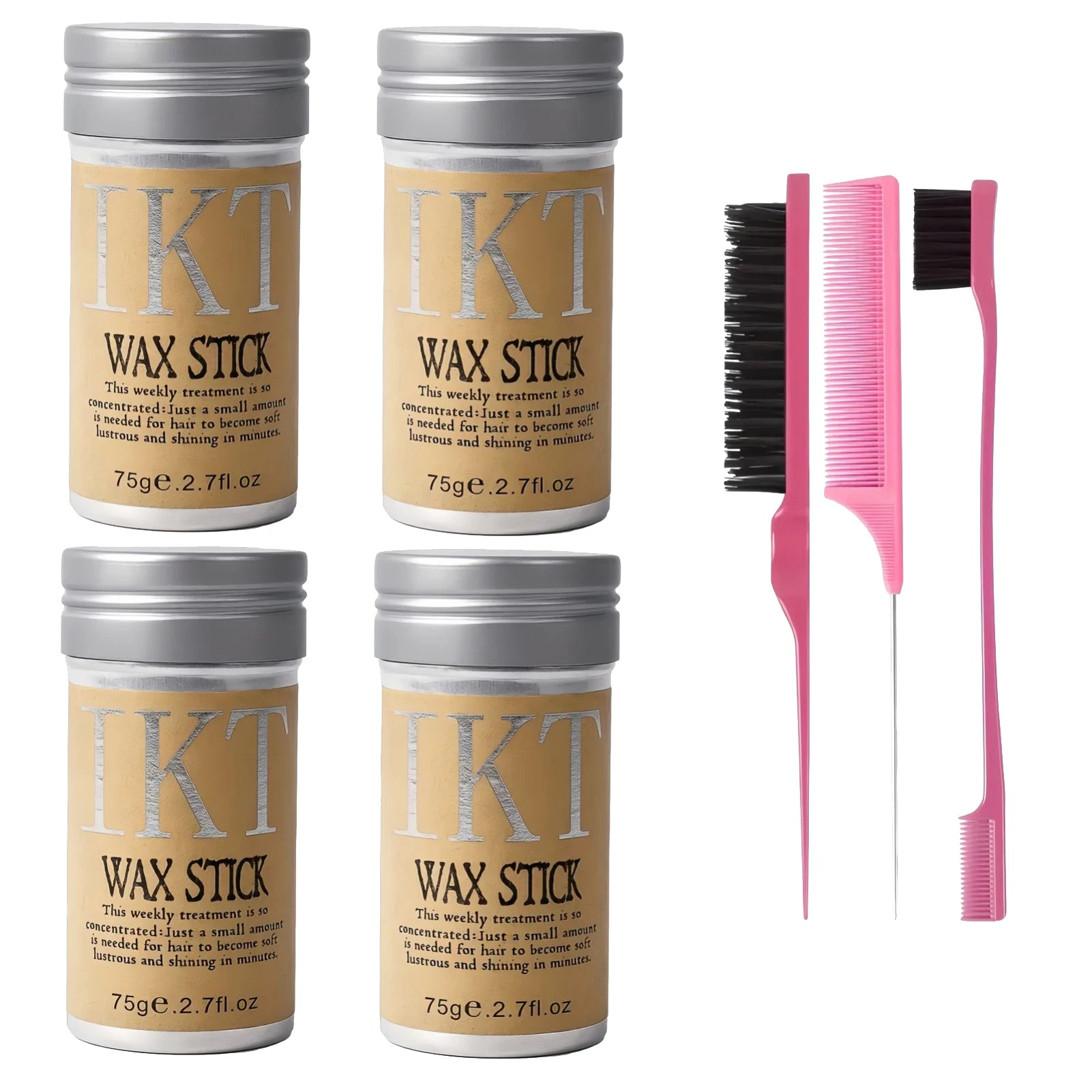2/5PCS Hair Wax Stick for Kids & Women – Slick Back Styling Pomade
