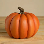 Resin Halloween Pumpkin Figurine Scary Realistic Pumpkin Skeleton Statue Orange Mini Halloween Ornaments Halloween Party