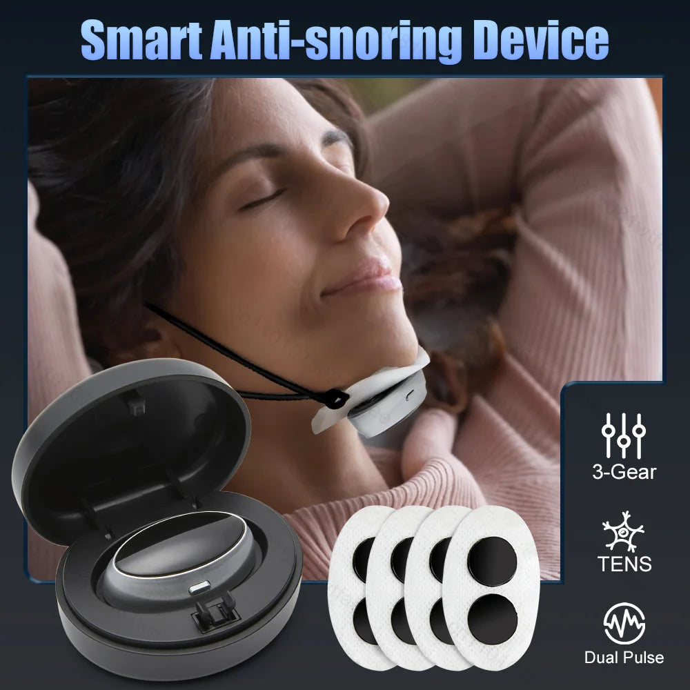Smart Anti-snoring Device Breathing Corrector Electric Anti Snoring Sleep Pro Smart EMS Anti Snoring Device