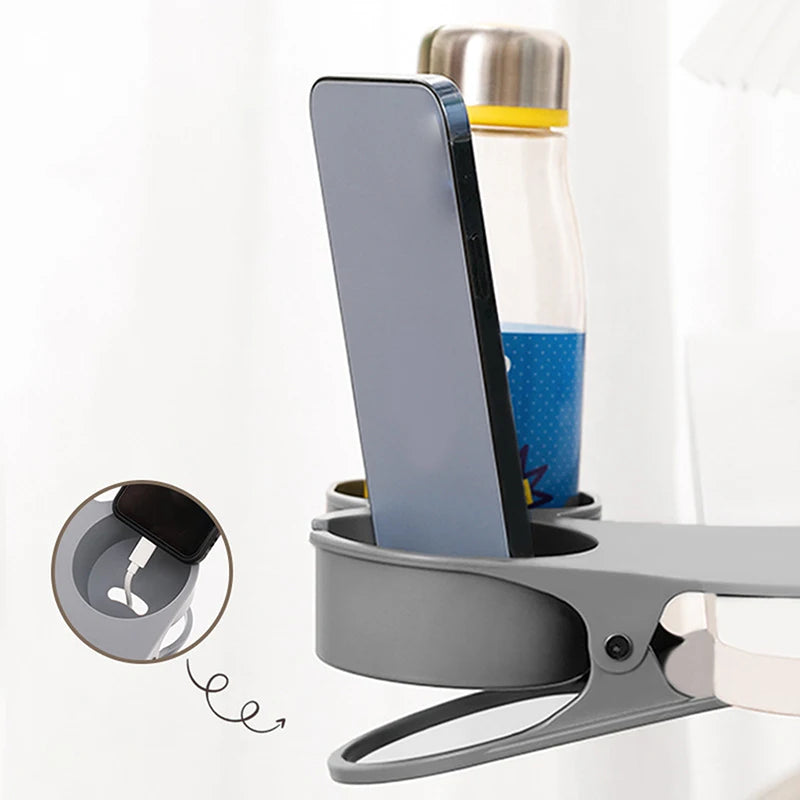 ABS Cup Holder Automotive Creativity Table Side Water Cup Holder Office Desk Computer Desk Fixed Cup Holder