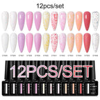 MEET ACROSS 6PCS Cat Magnetic Gel Polish Set with Magnetic Stick & Box