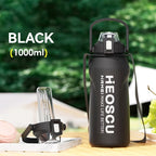 2L Stainless Steel Thermal Water Bottle – Large Vacuum Flask with Straw for Hot & Cold Drinks, Travel & Outdoor Sports