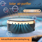 Solar Powered Car Air Purifier Ozone And Negative Ion Eliminate Odors Smoke Formaldehyde For Car Home Office And Travel