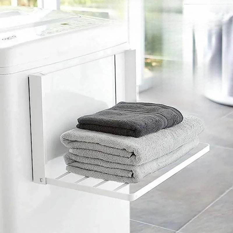 Multi Purpose Magnetic Folding Rack for Clothes and Towels Storage Rack for Bathroom Kitchen