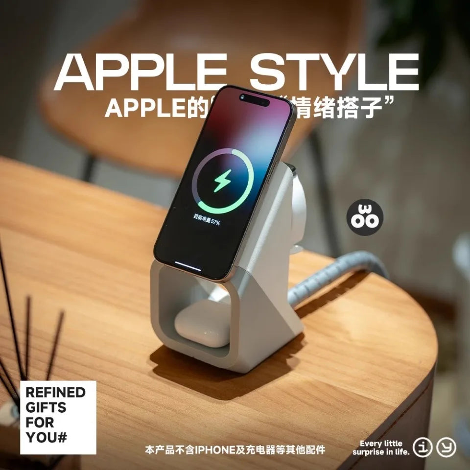 Magsafe Mobile Phone Stand Custom Creative Cool Magnetic Wireless Charger Stand Shaped Desktop Stand Bracket Ornament Gift
