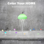 LED Jellyfish Lamp with 9 Tentacles | Remote Control, 2 Modes, Gradient Light Effects & Long Battery Life Night Light